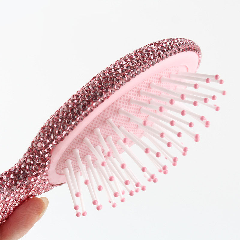 Mini Rhinestone Portable Cushion Hair Comb 6C5CB162