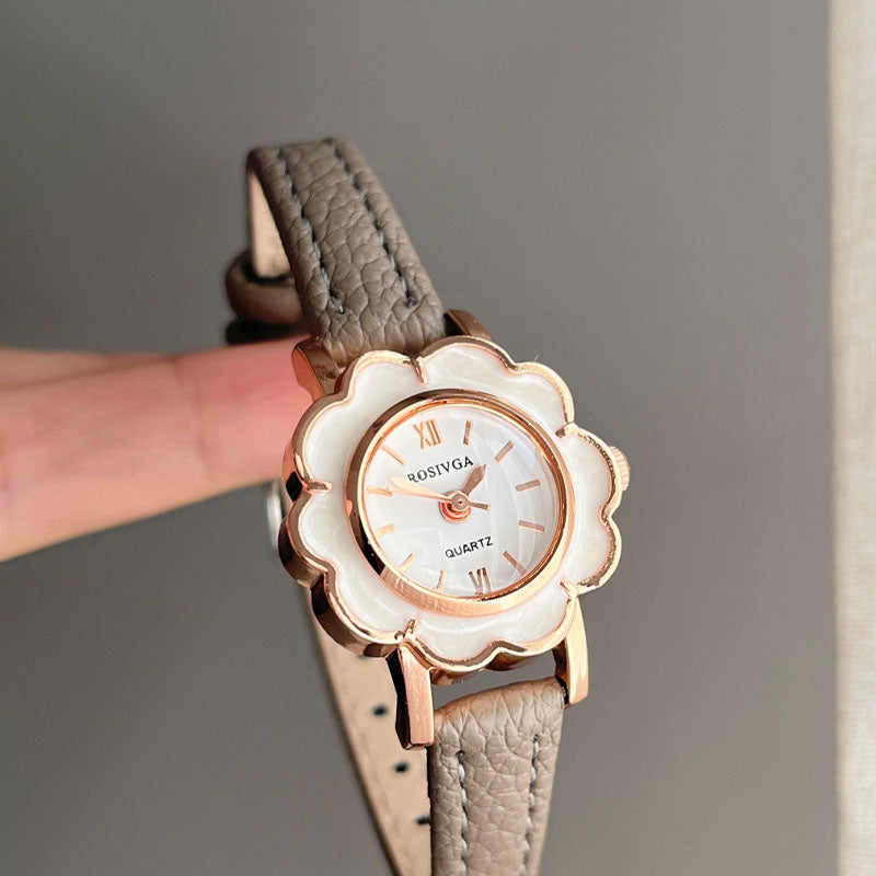 Flower Dial Analog Watch - DippedShop Wholesale - #9587