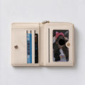 Minimalist Pastel Leather Short Bifold Wallet 6W10BWB360