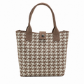 Vintgae Plaid Large Capacity Knit Tote Bag 6W10BBG1813