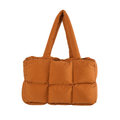 Simple Solid Color Soft Puffer Tote Bag 6W10BBG1801