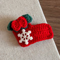Crochet Christmas Tree Hair Clip - DippedShop Wholesale - #2531