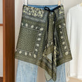 Boho Paisley Print Tie Waist Hip Scarf 6W6NSC232