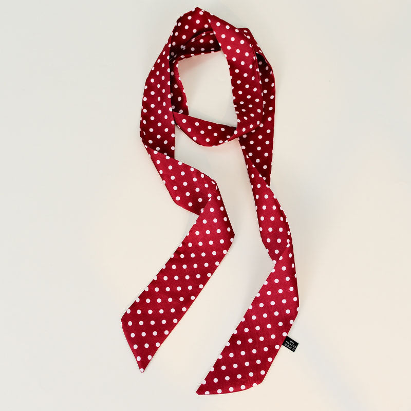 Stylish Color Block Polka Dots Silk Scarf 6W6NSI227