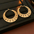 Cut-Out Geometric Hoop Earrings 6W6JER776