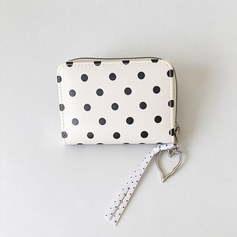 Polka Dot Zipper Wallet - DippedShop Wholesale - #6179