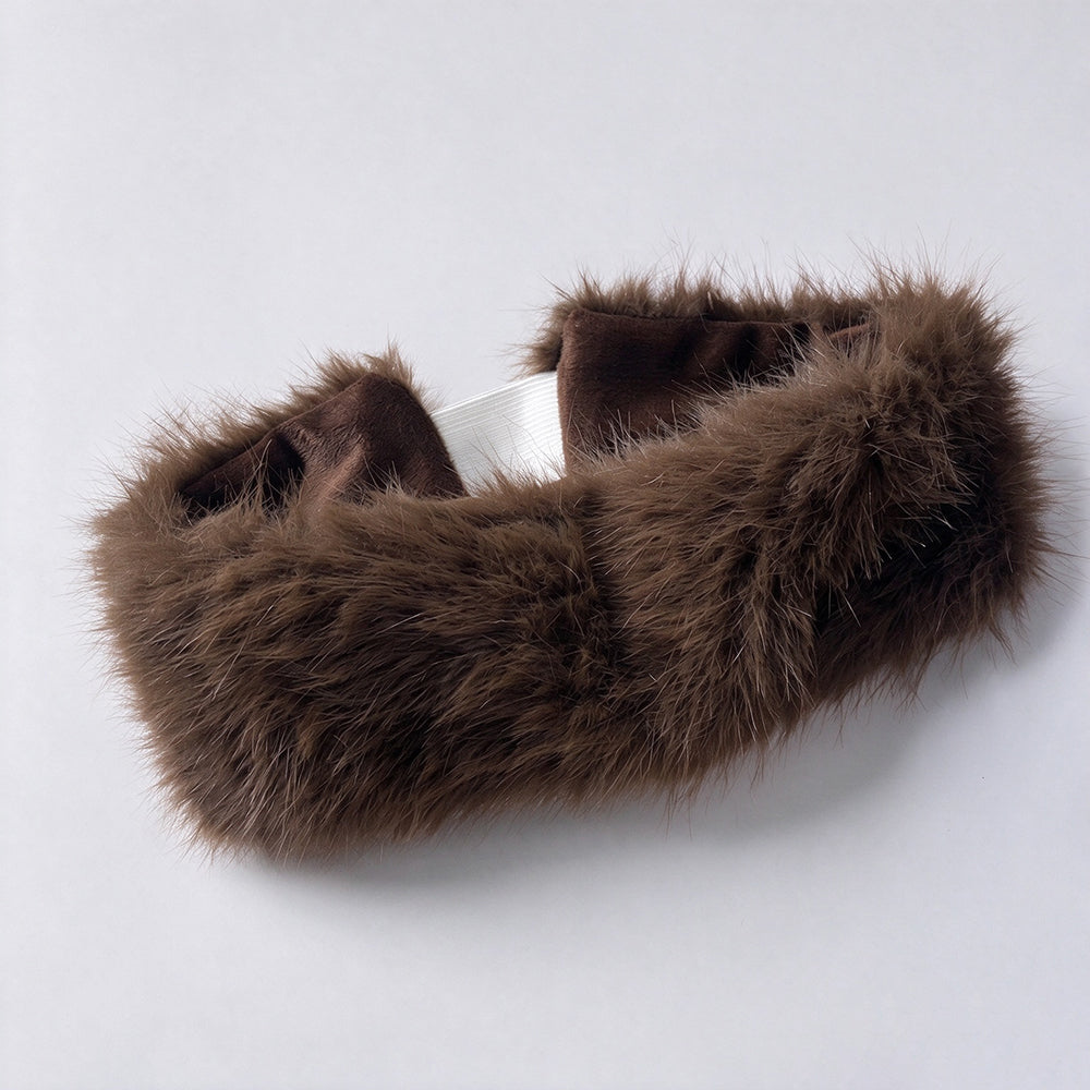 Faux Fur Headband Earwarmer - DippedShop Wholesale - #9971