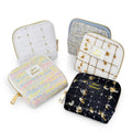 Tweed Jewelry Organizer Pouch - DippedShop Wholesale - #6035