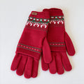 Fair Isle Touchscreen Knit Gloves - DippedShop Wholesale - #9283