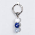Natural Stone Crystal Keychain - DippedShop Wholesale - #8707