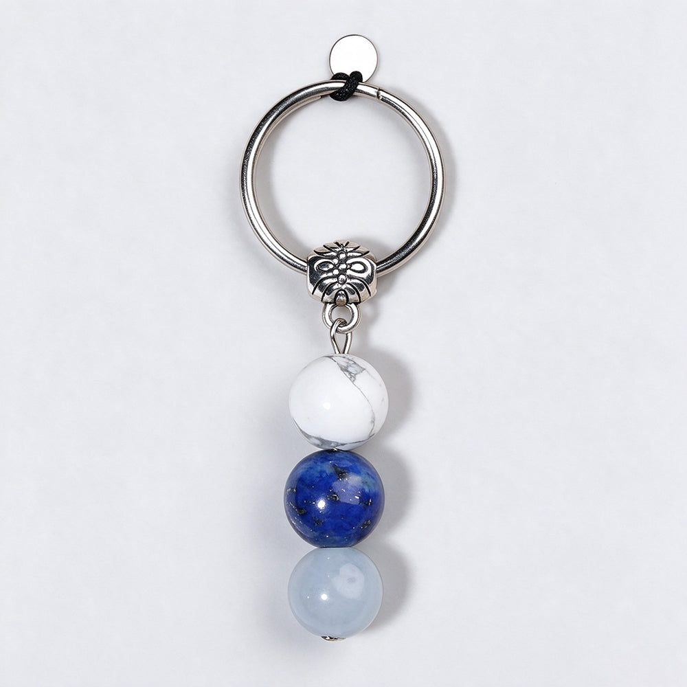 Natural Stone Crystal Keychain - DippedShop Wholesale - #8707