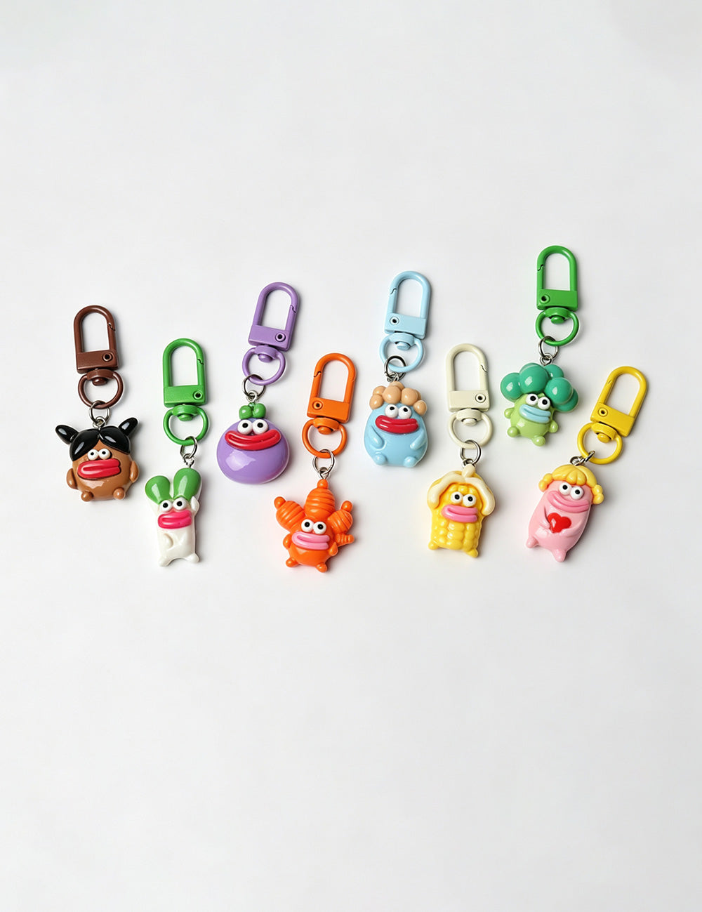 3D Vegetable Keychain Bag Charm - DippedShop Wholesale - #8291