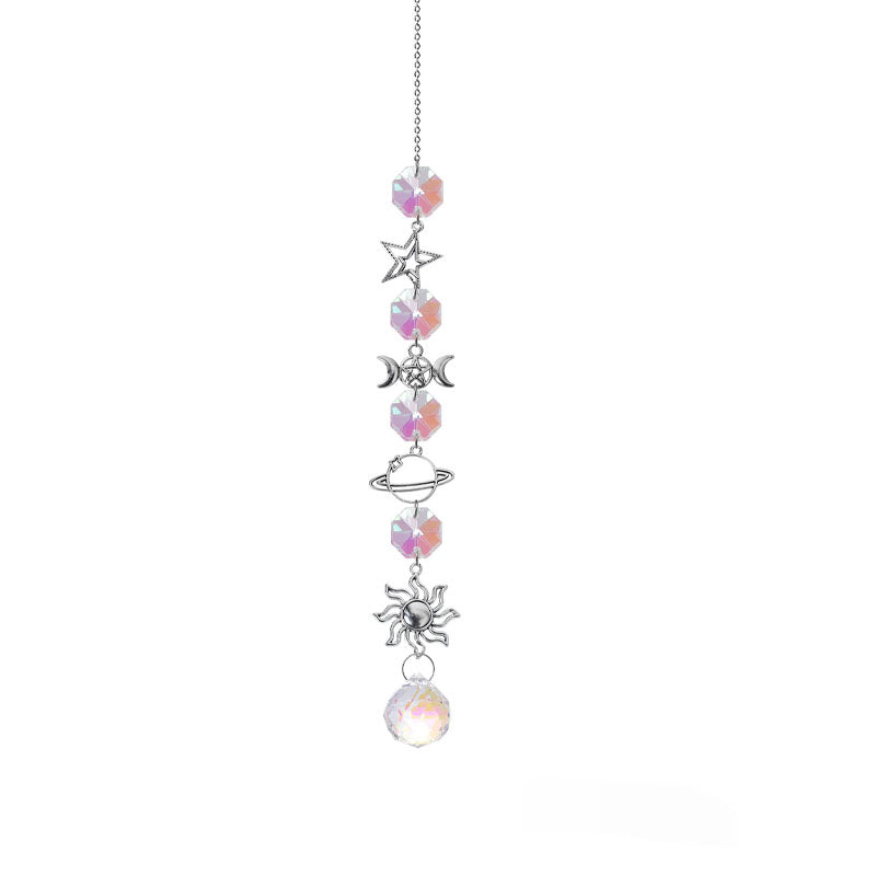Geometric Crystal Pendant Planet Hanging Suncatcher MK2CZAS6H7HLS59