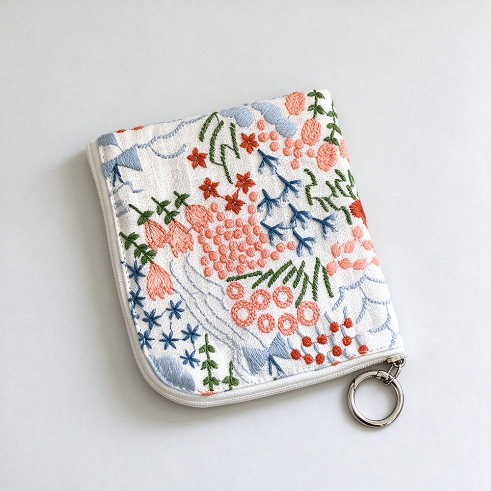 Retro Embroidered Cotton Linen Coin Purse 6W10BWB384