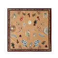 Vintage Floral Print Soft Square Silk Scarf 6W6NSC207