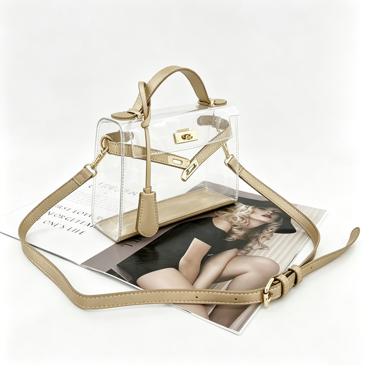 Minimalist Transparent Jelly Shoulder Bag 6W10BBG2116