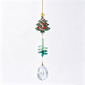Sparkling Santa Christmas Tree Crystal Hanging Ornament 6H7HLS192