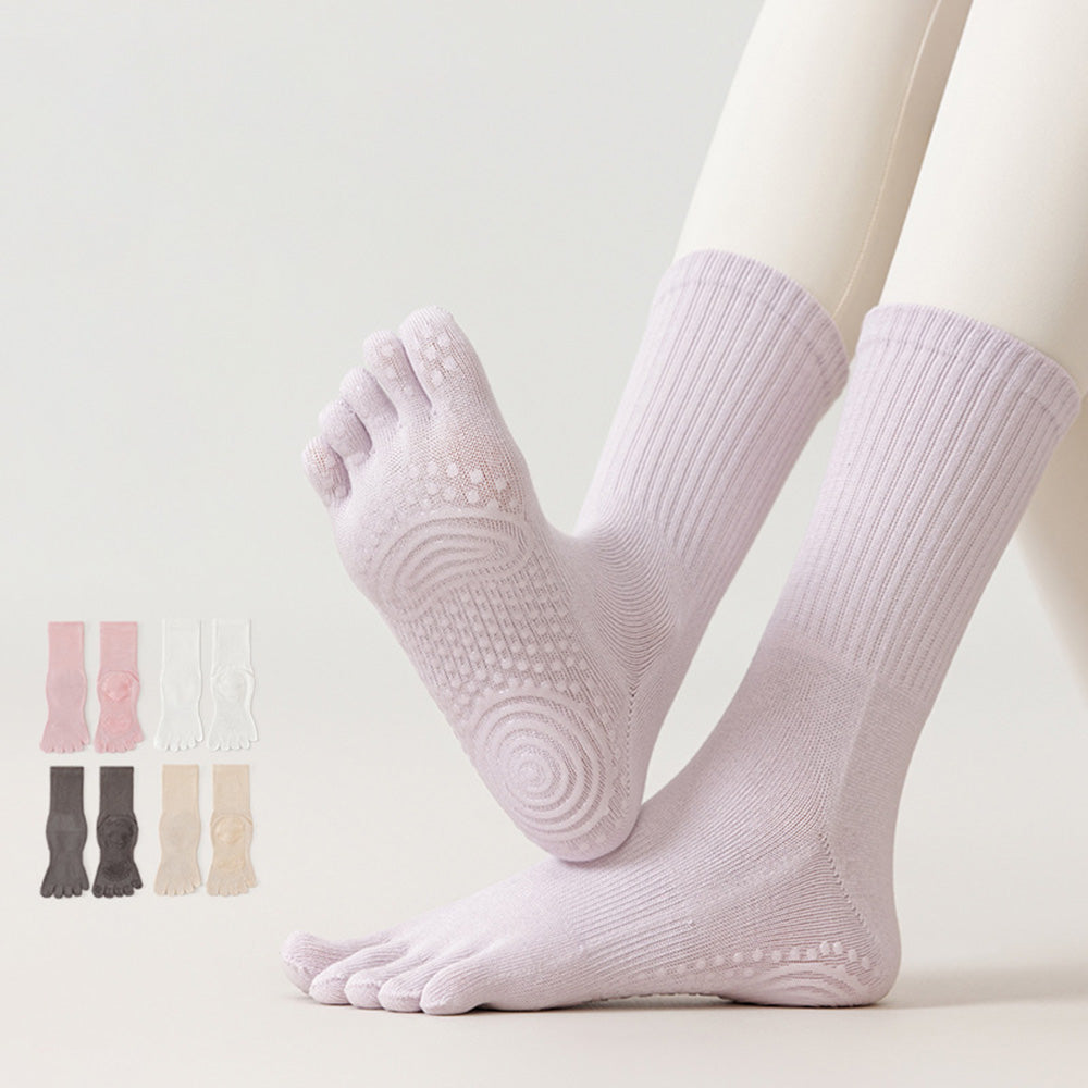 Simple Non-Slip Pilates Yoga Grip Toe Socks 6W8FSO860