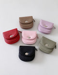 Elegant Zip Solid Color Leather Short Wallet 6W10BWB361