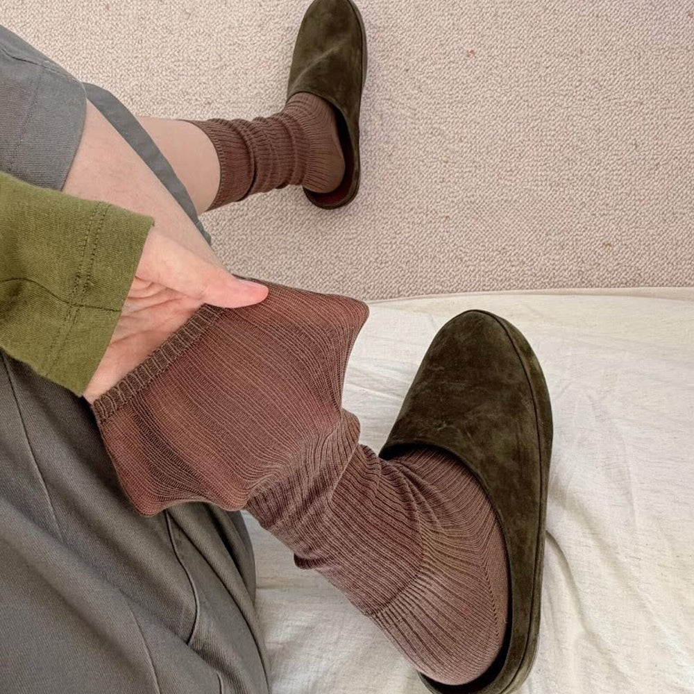 Mid-Calf Knit Socks - DippedShop Wholesale - #5363