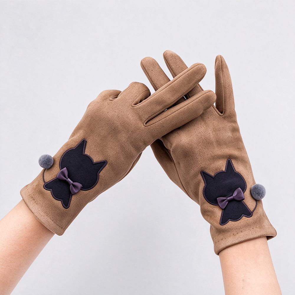 Cute Cat Embroidery Touchscreen Plush - DippedShop Wholesale - #5939