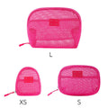 Dopamine Solid Color Mesh Portable Makeup Bag MK2BW6S10BOB83