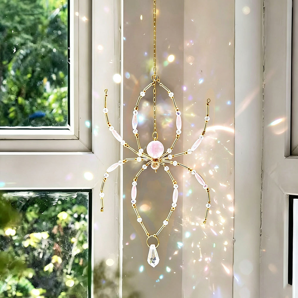 Spooky Spider Crystal Sun Catcher Wind Chime 6H7HLS203