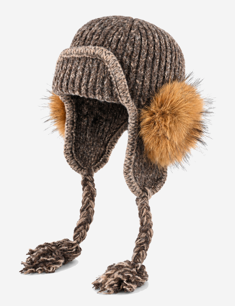 Knit Trapper Hat - DippedShop Wholesale - #5859