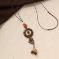 Coconut Shell Pendant Necklace - DippedShop Wholesale - #9187