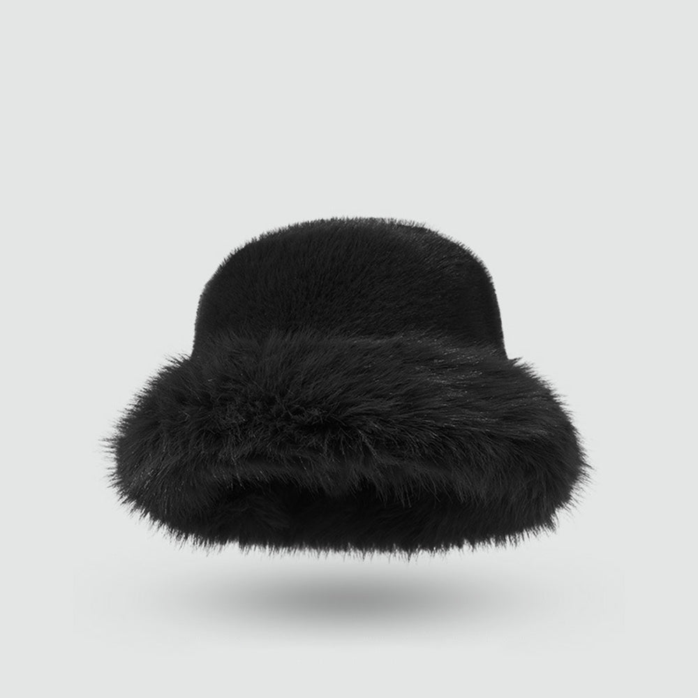 Imitation Rabbit Fur Bucket Hat - DippedShop Wholesale - #5283