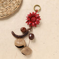 Natural Nut Shell Keychain - DippedShop Wholesale - #8723