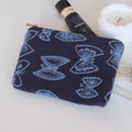 Trendy Floral Embroidery Portable Cosmetic - DippedShop Wholesale - #0115