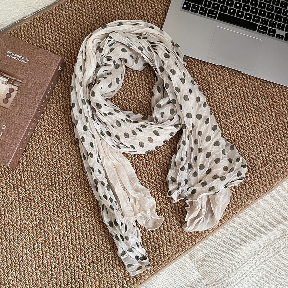 Vintage Zebra Leopard Print Long Silk Scarf 6W6NSC226