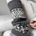 Fair Isle Leg Warmers - DippedShop Wholesale - #4691