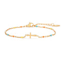 Cross Bead Chain Bracelet - DippedShop Wholesale - #3571