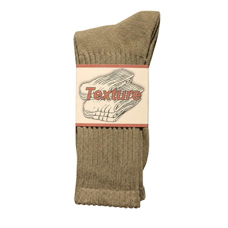 Solid Color Chunky Ribbed Cotton Socks 6W8FSO659