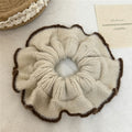 Chic Color Block Handmade Knit Scrunchies 6W6HSR382