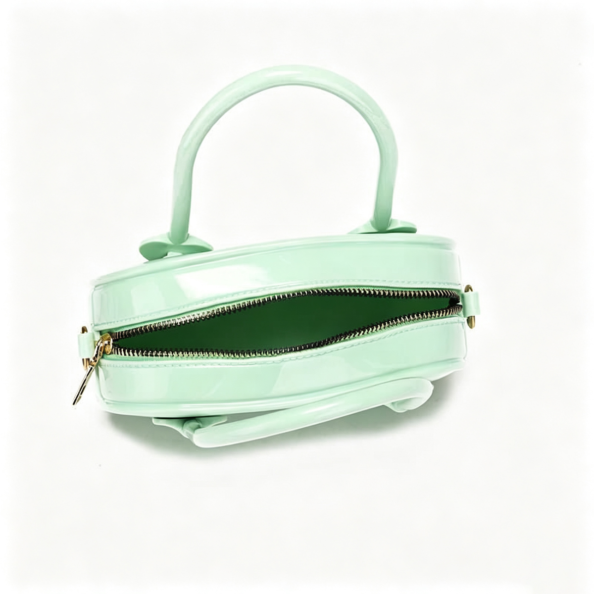 Fashion Solid Color Jelly Clear Tote Crossbody Bag 6W10BBG2112