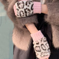 Faux Fur Fingerless Gloves - DippedShop Wholesale - #9907
