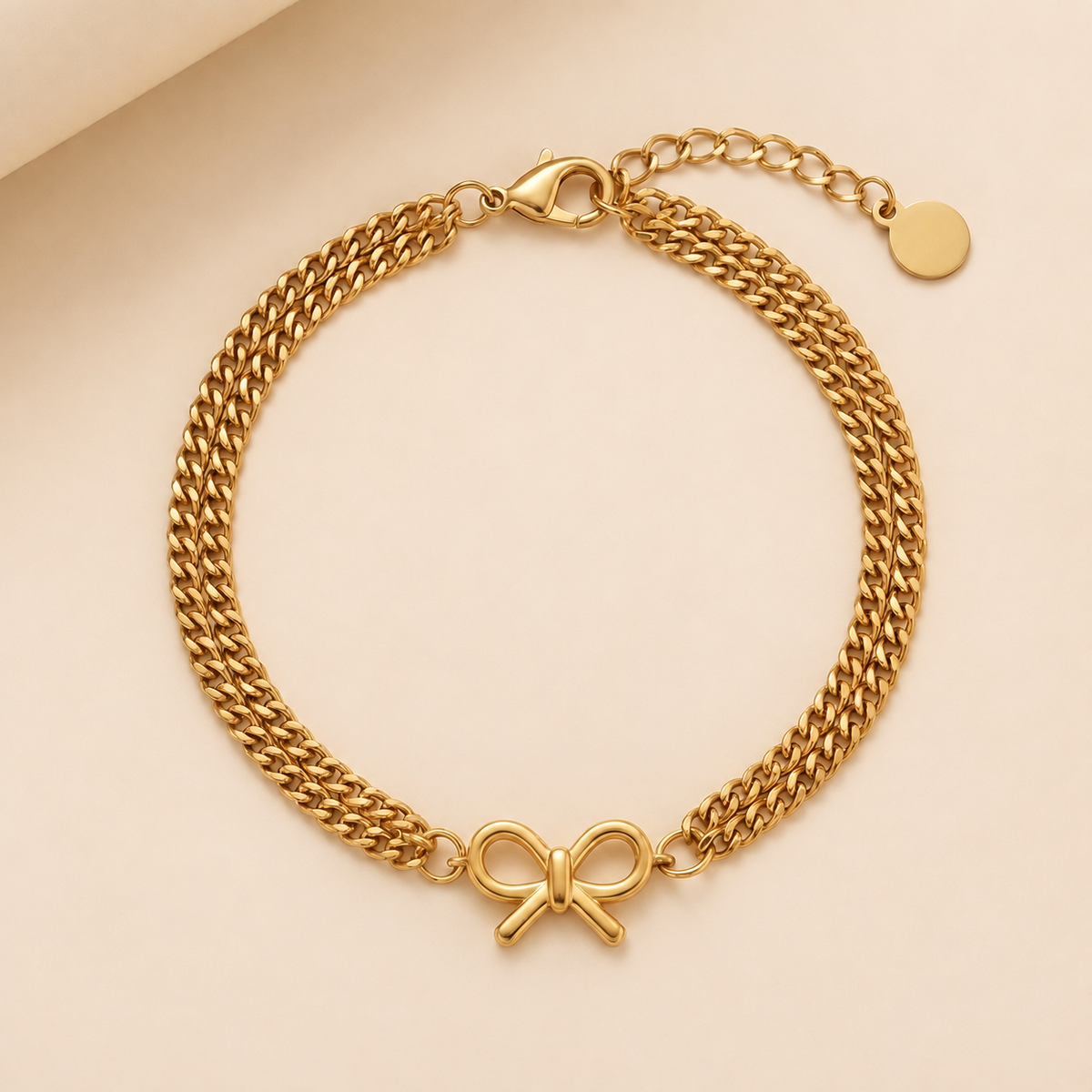 Elegant Gold Plated Heart Rhinestones Bracelets 6W6JBR625
