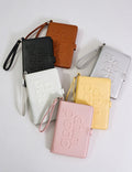 Embossed Leather Wristlet Wallet - DippedShop Wholesale - #0499
