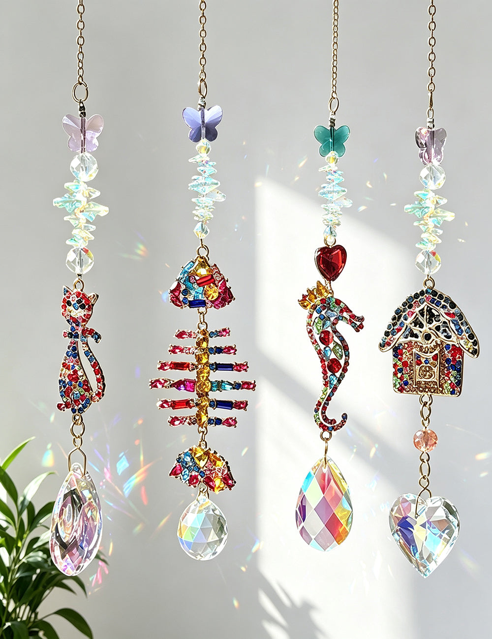 Cat Fishbone Sun Catcher - DippedShop Wholesale - #3155