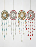 Multicolor Large Flower Wreath Crystal Sun Catcher 6H7HLS207