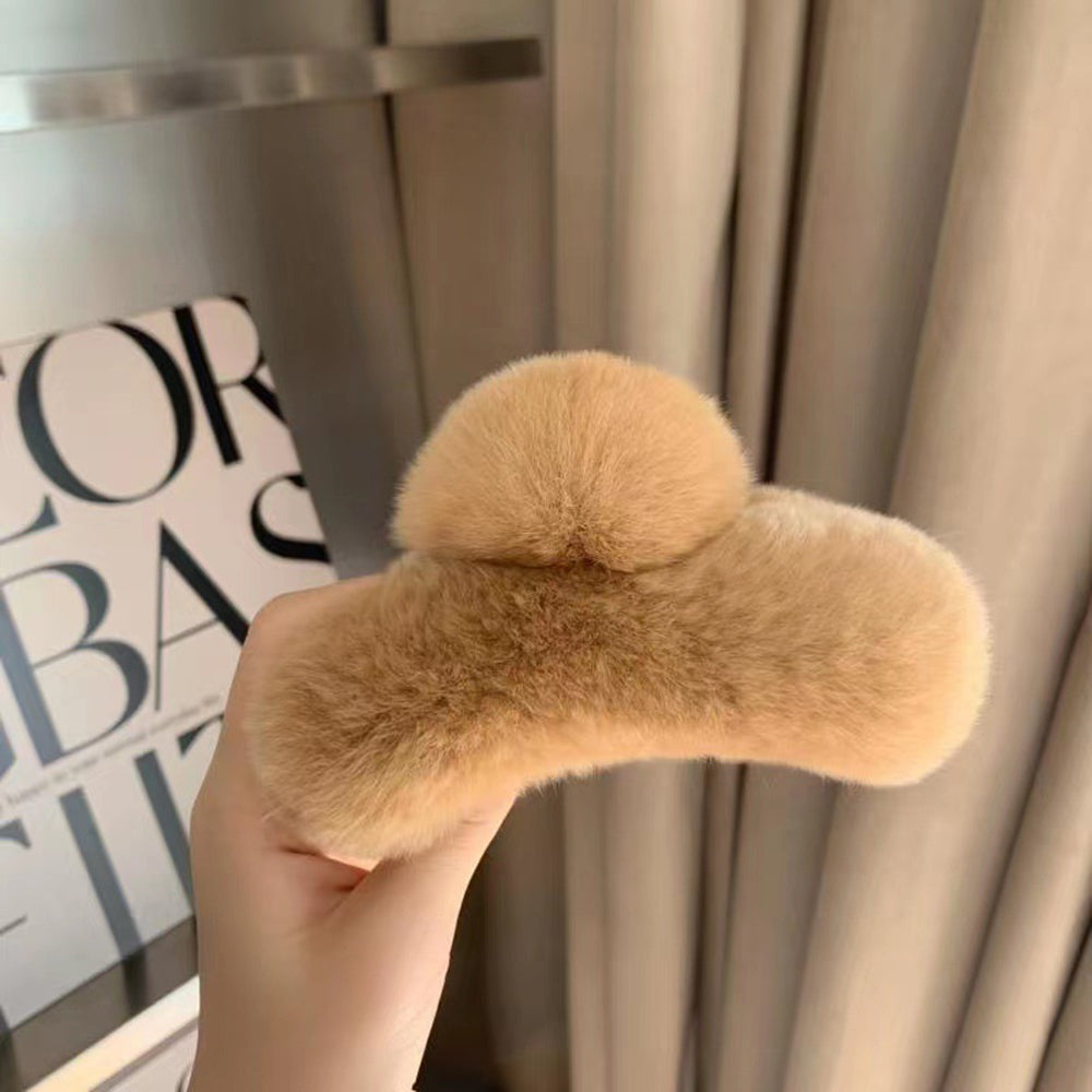 Faux Fur Hair Claw - DippedShop Wholesale - #0115