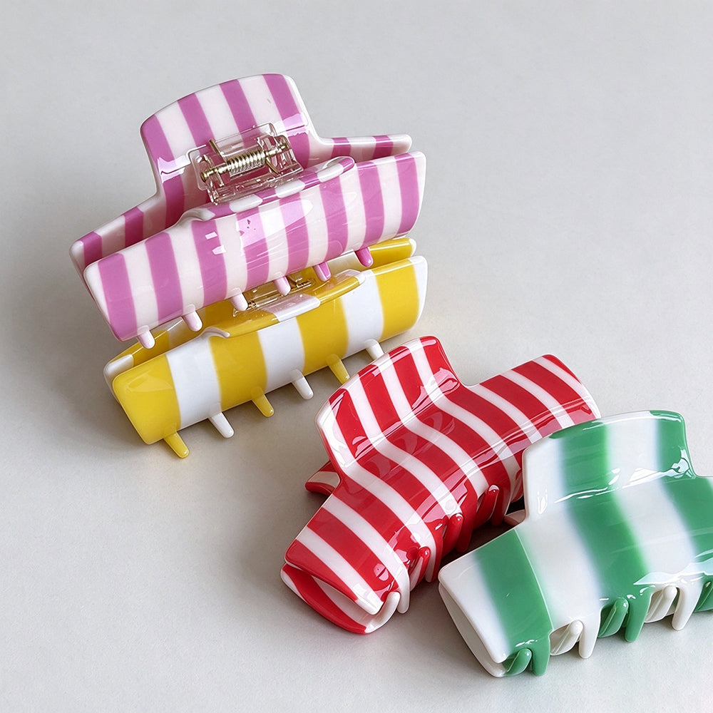 Color Block Hair Claw - DippedShop Wholesale - #2995