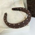 Vintage Polka Dots Non-Slip Wide Headband 6W6HBD327