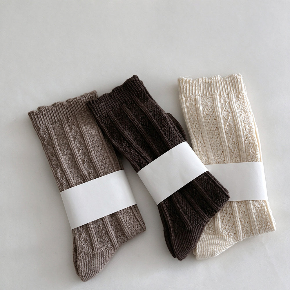 Slouchy Knit Crew Socks - DippedShop Wholesale - #1059