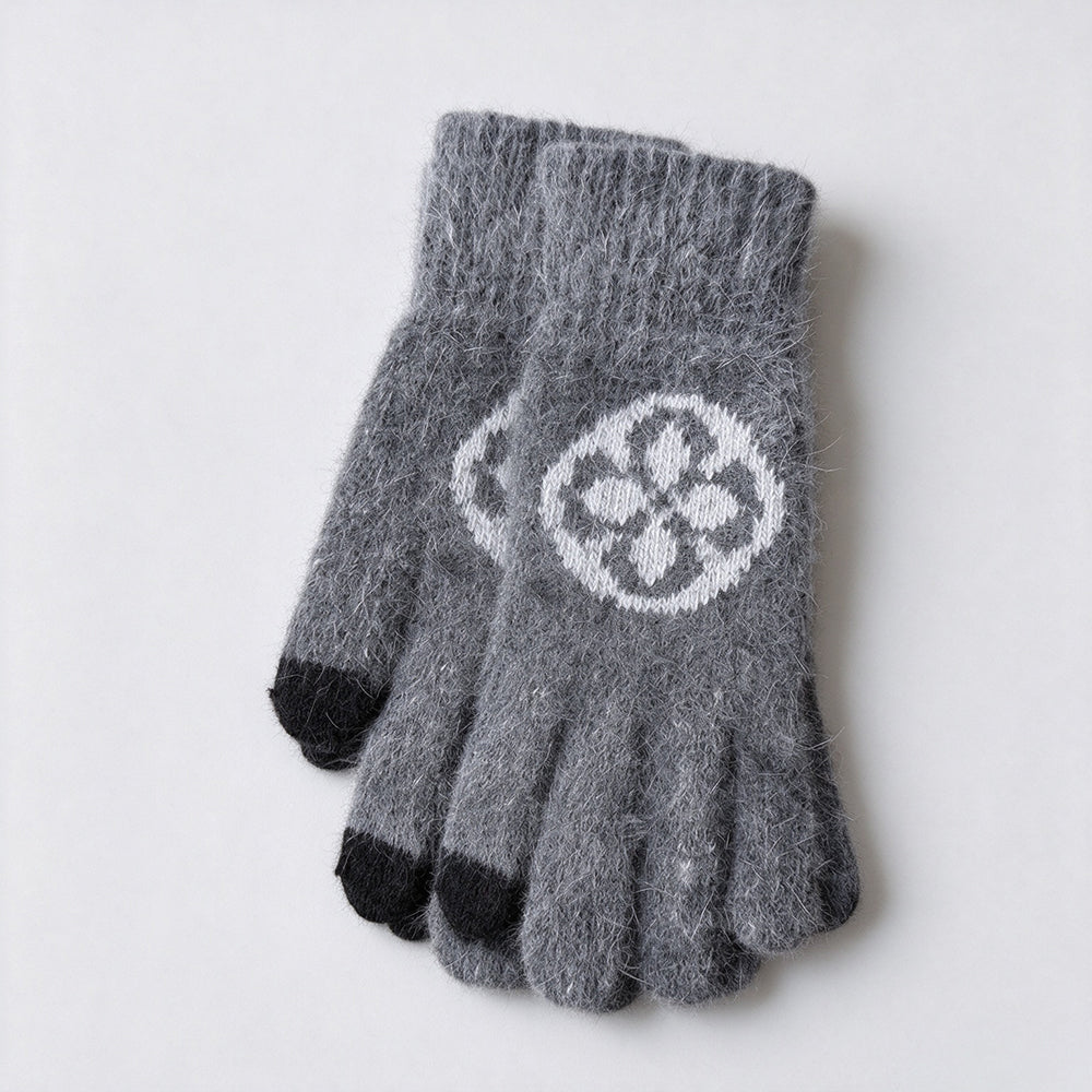 Jacquard Knit Touchscreen Gloves - DippedShop Wholesale - #4899