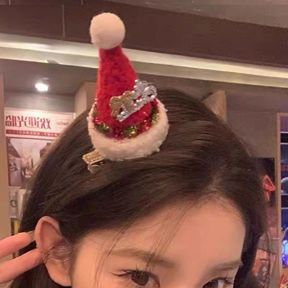 Plush Santa Hair Clip - DippedShop Wholesale - #2083