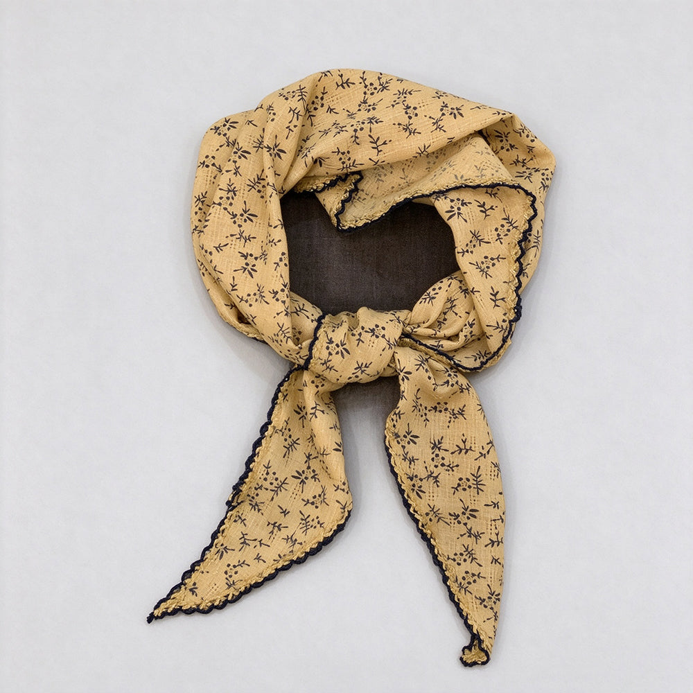 Retro Color Block Paisley Print Triangle Scarf 6W6NSC224